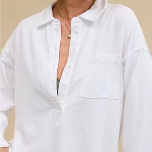 Aerie Classic White Button Down Shirt